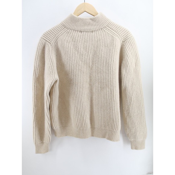 Brooks Brothers Scottish Lambswool Sweater 1/4 Zip L Large  Mens‎ Beige KEKO9151 - Picture 6 of 6
